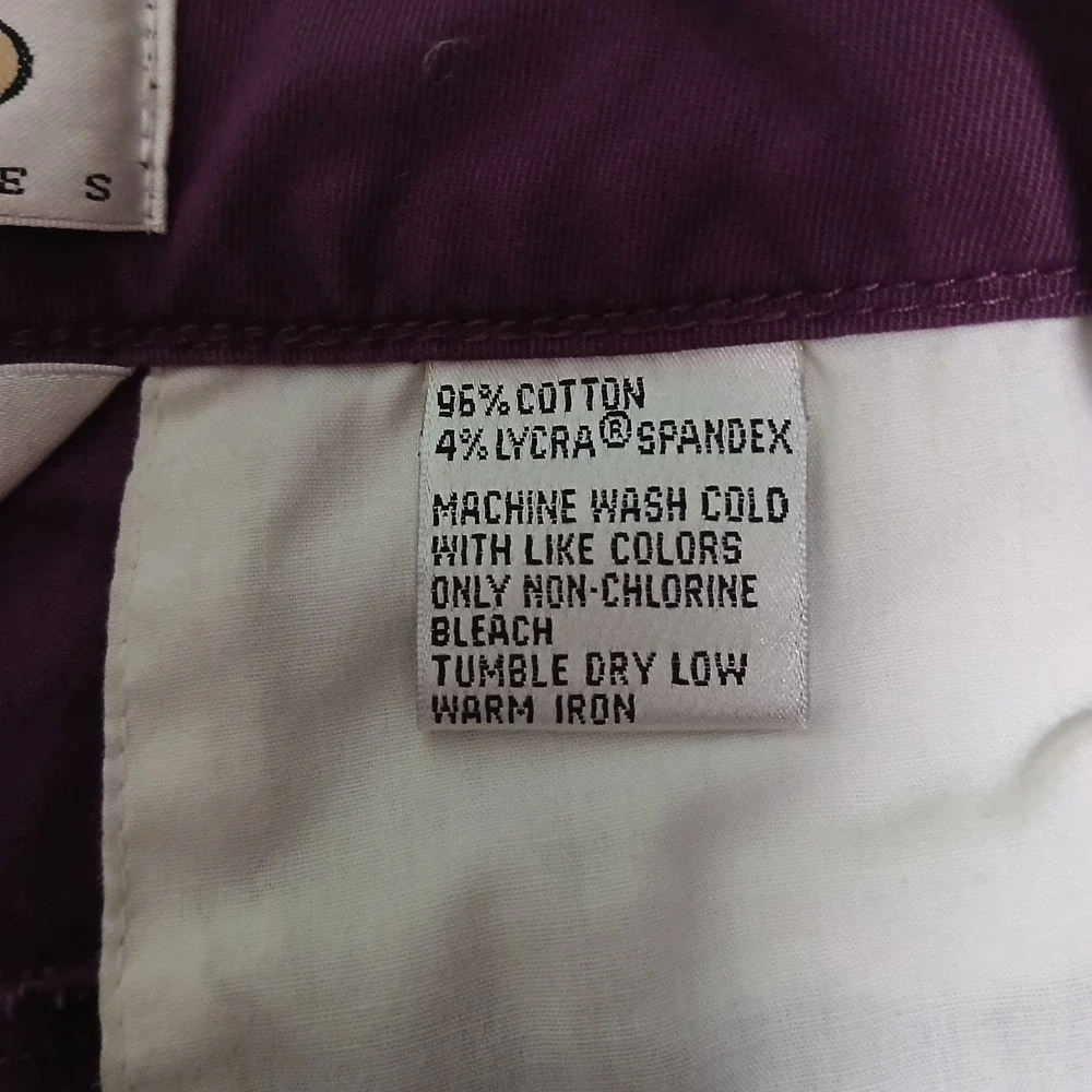 Talbots Petite A Line Skirt Purple Cotton Stretch Size‎ 8 NWT
